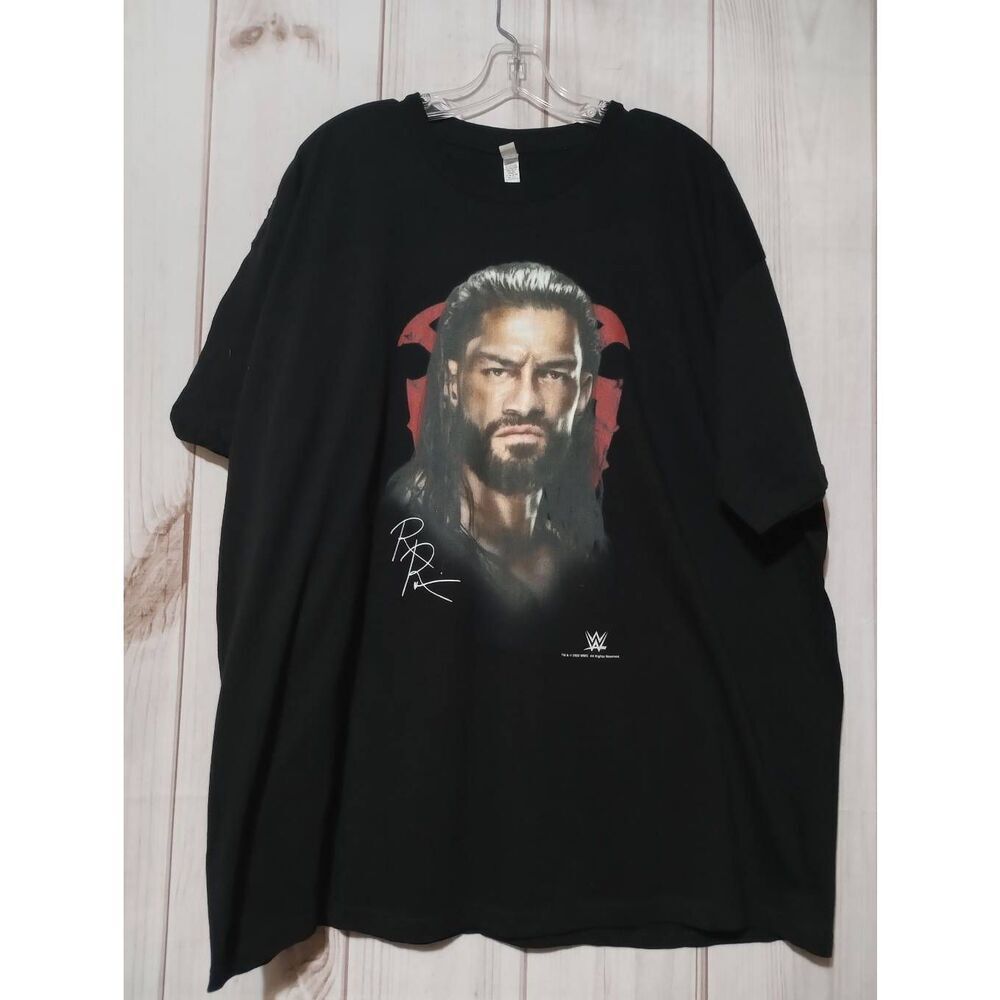 Zuni Mean Roman Shirt‎ Men's 3xl Black T-shirt Short Sleeve Crew Neck WWE